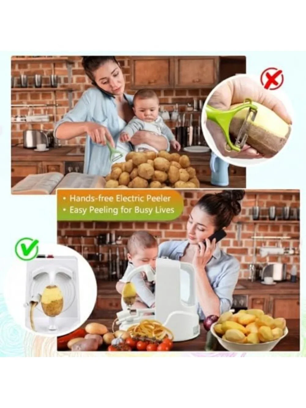 Automatic Electric Orange Peeler - Easy Fruit Peeler Machine for Quick Prep